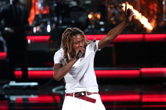 LOS ANGELES, CA - JUNE 28:  Rapper Fetty Wap performs onstage during the 2015 BET Awards at the Microsoft Theater on June 28, 2015 in Los Angeles, California.  (Photo by Mark Davis/BET/Getty Images for BET)